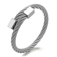 Bijoux d'été en acier inoxydable pour hommes, Bracelet minimaliste de haute qualité sans Nickel