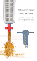 Filtre à sédiments 40 microns, éliminant les algues vertes, filtration domestique du sable, filtration d'eau intérieure et extérieure