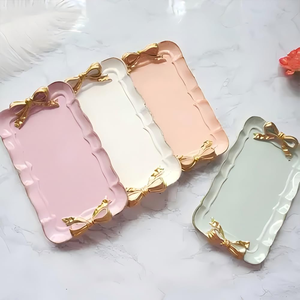 New European-style Patterned Storage Tray Silicone <b>Mold</b> DIY square Candle Tray Gypsum Silicone <b>Mold</b> - Product Image 4
