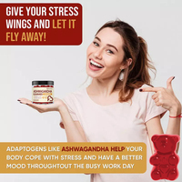 BioFlex Direct 1000mg Ashwagandha Gummies anti-stress saveur fraise naturelle Formule personnalisée pour adultes