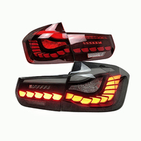 Pour BMW F30 F35 Série 3 2013-2019, feux arrière LED de voiture modifiés style GTS, assemblage dynamique séquentiel OLED à effet écaille de dragon