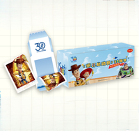 Lot de 24 boîtes en gros – Anime Disney Toy Story 30ème Anniversaire – Carte à gratter Hitcard Time Tour – Série 1 Boîte Mystère pour Jouets Cadeaux