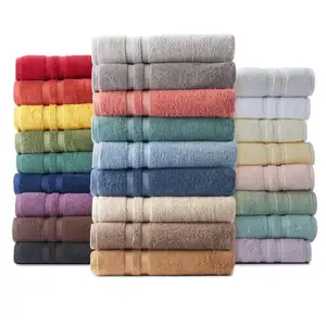 Luxury Cotton Hand Towels Washcloth Plain Terry Cotton Home Bath Towels For Bathroom