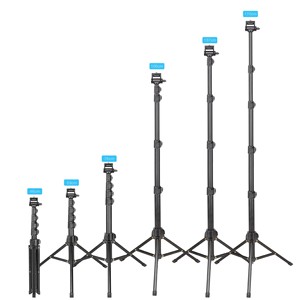 Zhuomei E168 Máy ảnh chụp trực tiếp ngoài trời cầm tay lưới màu đỏ mới Chân máy âm thanh nhanh Lắc vật liệu hợp kim nhôm bền - Product Image 4