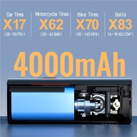 Outdoor Portable Multi Function Dual-screen Digital Display High-power Detection Tire Pressure Fast Inflation Tire Inflator