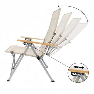 Sedia Pieghevole da Campeggio per Esterni, Reclinabile Casual con Schienale Alto, Sedia da Picnic Sea Dog per Esterni - Product Image 5