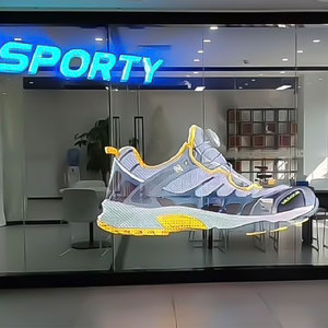 Độ nét cao cửa sổ quảng cáo Holographic Màn hình <span class=keywords><strong>LED</strong></span> linh hoạt Glass dính Trong Suốt <span class=keywords><strong>LED</strong></span> Màn hình phim - Product Image 1