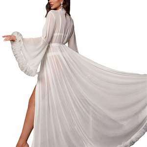 Nouvelle lingerie sexy B179 pour rendez-vous intime, robe séduisante à bretelles en dentelle, chemise de nuit transparente, robe pour femmes avec bordure en dentelle - Product Image 5