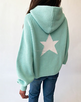 Fournisseur Vérifié de Premier Plan – Sweat à Capuche Tricoté Personnalisé en Gros, Coupe Oversize Boxy, Pull Côtelé, OEM, Marque Privée, Hauts en Tricot Sur Mesure