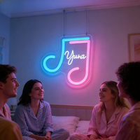 Letrero de Neón LED Acrílico Personalizado Neonawall, Decoración de Pared con Iluminación Regulable para el Hogar, Bar, Cafetería, Boda, Regalo de San Valentín