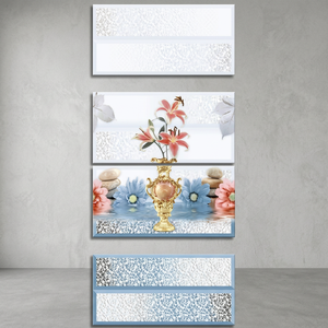 Azulejos de Pared de Cerámica de Porcelana Brillante HD de Diseño Moderno de Alta Calidad de 300x600 mm con Característica de Ladrillo Refractario para Interiores de Baños - Product Image 1
