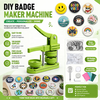58 mm Ronde Badge Knopmaakmachine Handleiding Speldmaker 100 Stuks Badges Set Kit voor DIY Cadeaus Knutselen