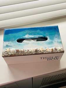 Vente chaude Boîte à mouchoirs décorative imprimée à la main Organisateur de maison et de bureau avec conception prête pour les cadeaux - Product Image 6