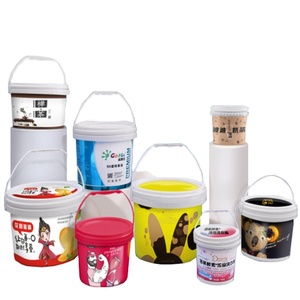 Hot bán 20L Xô Nhựa với xử lý có nắp đậy cấp thực phẩm trống Thùng bao bì Container 1L sơn nước thùng cho Gói dầu sử dụng - Product Image 1