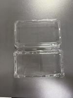 Boîte en plastique PET transparente jetable rectangulaire avec finition gaufrée pour l'emballage des fruits
