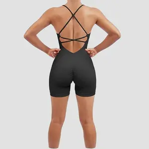 Adult Beauty Back Sexy Summer Vest Dance Wear Seamless Ballet Jumpsuits Dance Leotard Yoga Sleeveless Gymnastics Women Leotard