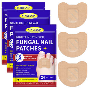 24 patchs de nuit pour ongles pour réparer et soigner les ongles et les <span class=keywords><strong>pieds</strong></span> abîmés, restaurer la décoloration et l'épaisseur MARIANP - Product Image 1