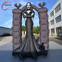 Décoration publicitaire gonflable unique de vampire de dessin animé pour Halloween, décorations gonflables uniques de vampire de dessin animé pour Halloween
