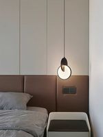Lampe de chevet à LED en acrylique pour la salle à manger Table d'angle pour le salon Luminaires de chambre à coucher Lampe moderne Art