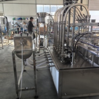 Machine automatique à pompe magnétique à 2, 6, 8, 10 ou 12 têtes pour liquides visqueux (miel, huile, jus, parfum) en fûts, pour petites entreprises