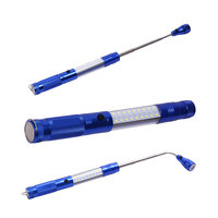 Torche télescopique Flexible à LED, avertissement d'urgence, outil de ramassage magnétique, lampe à LED, lampes de poche tactiques et torches