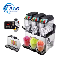 Machine à glace pilée automatique BLG 36L, grande capacité, trois réservoirs, pour restaurants et bars