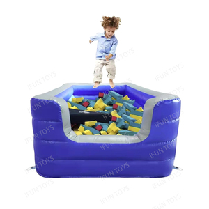 Busa tiup untuk trampolin anak-anak, lubang busa udara latihan bermain - Product Image 3