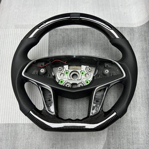 Volante de Fibra de Carbono de Lujo Personalizado de 3 Radios, Reemplazo para <span class=keywords><strong>Cadillac</strong></span> ATS-L/CT4/CT5/CT6/XT5/XT6 - Product Image 1