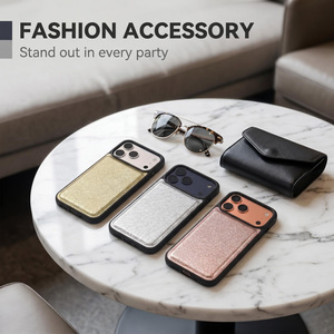 Custodia per cellulare 3D in cartone con croce in rilievo, in pelle vegana PU Saffiano, con logo impresso per iPhone 17 Pro <span class=keywords><strong>Max</strong></span> - Product Image 2