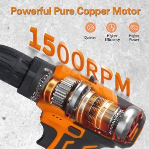 Super Power 12V Portable Power <strong>Drill</strong> Kit Li-ion Battery Electric Cordless Hand <strong>Drill</strong> with Accessories Plastic <strong>Box</strong> - Product Image 5