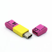 Flashdisk Bentuk Penggaris Baru 4gb 8gb 16gb 32gb Kapasitas Asli Disk Memori Hadiah Bentuk Kaset Disk USB