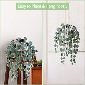 Chaîne artificielle de coeurs vignes sans pot plantes artificielles pour salon salle à manger étagère bureau Table basse décor - Product Image 3