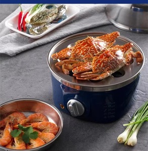 Cuisinière à œufs électrique portable en acier inoxydable de 3,5 L avec minuterie, double couche, <span class=keywords><strong>cuiseur</strong></span> à œufs <span class=keywords><strong>vapeur</strong></span> multifonctionnel, machine à petit-déjeuner - Product Image 5