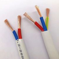 Cable Eléctrico RVV de 2, 3, 4, 5, 6, 7 y 8 Núcleos, 1.5mm2 2.5mm2, Conductor de Cobre, Cable RVV con Aislamiento Suave Negro