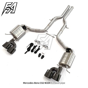 Cho MERCEDES C63 AMG w204 6.2L 2011 2015 điều chỉnh hệ thống ống xả hiệu suất cao catback ống xả điện tử van muffler - Product Image 4