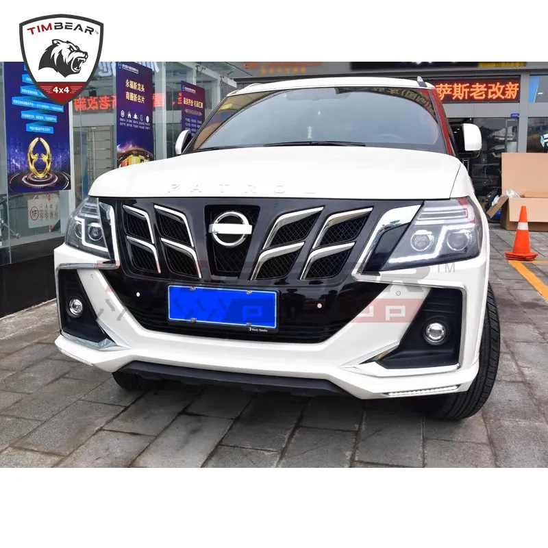 Neue Design Style Facelift Kits Auto Front Grill Ganzkörper-Kits für Nissan Patrol Y62 2009-2019