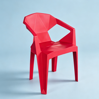 Chaise de salle à manger modulaire légère empilable confortable et écologique en plastique pour une utilisation extérieure personnalisée Restaurants Cafés Événements