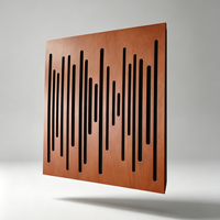 Panneaux acoustiques ondulés Runwood, insonorisants, autocollants, en bois, pour la décoration intérieure