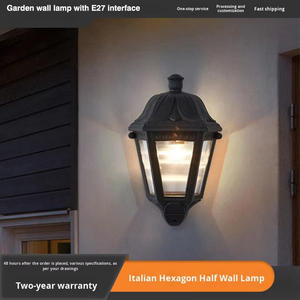 Lampe murale de jardin extérieure LED E27 avec indice de protection IP65, alimentation AC, température de couleur réglable, style <span class=keywords><strong>italien</strong></span> - Product Image 4