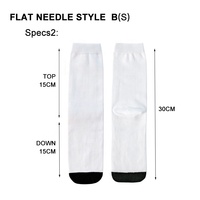 Prosub — chaussettes personnalisées à Sublimation, en Polyester, imprimées, pour les bas, pour les athlétiques, blanches, vierges