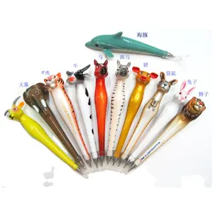 Novelty promotional gift smooth writing animal shape ball pen with custom logo