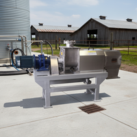 Séparateur solide-liquide / Machine de déshydratation du fumier / Machine de déshydratation des résidus de patate douce (sèche-humide) en acier inoxydable SS304, capacité 1000L-5000L/heure
