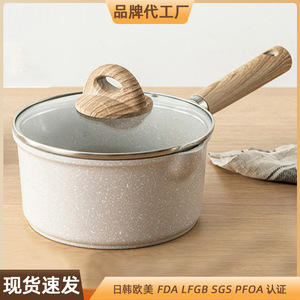 Petite casserole antiadhésive en pierre Maifan pour bébés de 0 à 12 mois, pour la cuisson, le chauffage du lait et la préparation des nouilles - Product Image 5