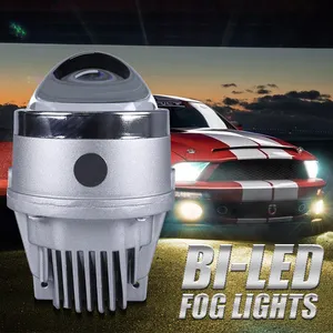 Universal 3 Inch Fog Light Projector Car Led Fog Light Lamps Led Projector For Car 3 Color Fog Lamp