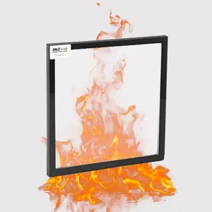 Pantalla de partición de ventana de precio de vidrio resistente al fuego estándar Euro UK panel de pared ignífugo de seguridad chimeneas de cerámica