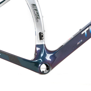Nhà Máy Trung Quốc <span class=keywords><strong>Carbon</strong></span> <span class=keywords><strong>Cyclocross</strong></span> Khung Xe Đạp 142*12 Thru Trục <span class=keywords><strong>Carbon</strong></span> T900 Đường Xe Đạp Frameset EPS Holographic Màu - Product Image 3