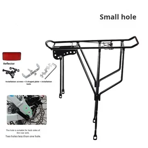 Portapacchi <span class=keywords><strong>Posteriore</strong></span> <span class=keywords><strong>per</strong></span> Bicicletta Pieghevole Motion Apex, in Ferro Verniciato a Polvere Nera, Design Solido Rinforzato, Impermeabile, Capacità di Carico 500kg - Product Image 6