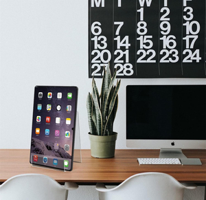 Soporte de folleto acrílico A5 moderno de las mejores ventas con impresión de logotipo ecológica para restaurantes o bares - Product Image 4