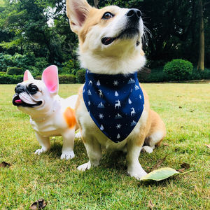 מותאם אישית כלב פוליאסטר רך <span class=keywords><strong>bandana</strong></span> לוגו קיץ אופנתי עור ידידותי משולש חיית מחמד צעיף סט סיטוני הדפסה - Product Image 6