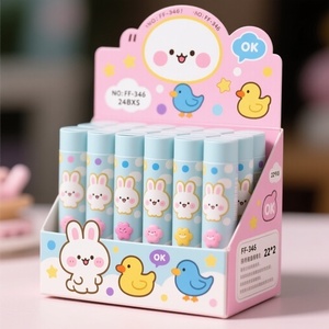 Caja de 22 bolígrafos de anime Chikaaed, lote de bolígrafos de dibujos animados, caja sorpresa, artículos de papelería para estudiantes, marcadores de puntos clave, bolígrafo de punta redonda, regalo - Product Image 3
